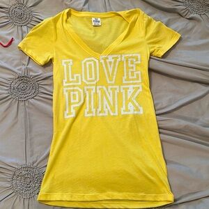 Victorias Secret Pink Yellow Tee